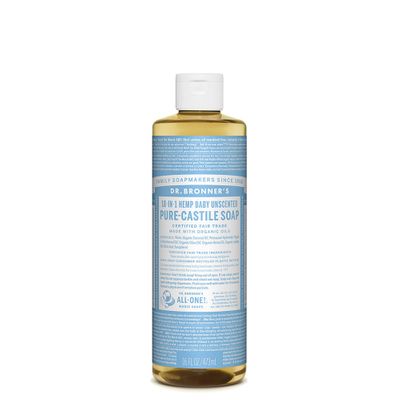 Dr. Bronner's Pure-Castile Soap Liquid Baby Unscented 473